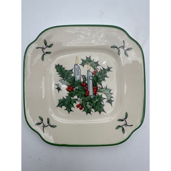 Spode 2005 Replacement square Decorating Tree World Christmas small 6" plate - Picture 1 of 12